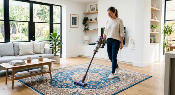 Cleaning and maintaining an area rug
